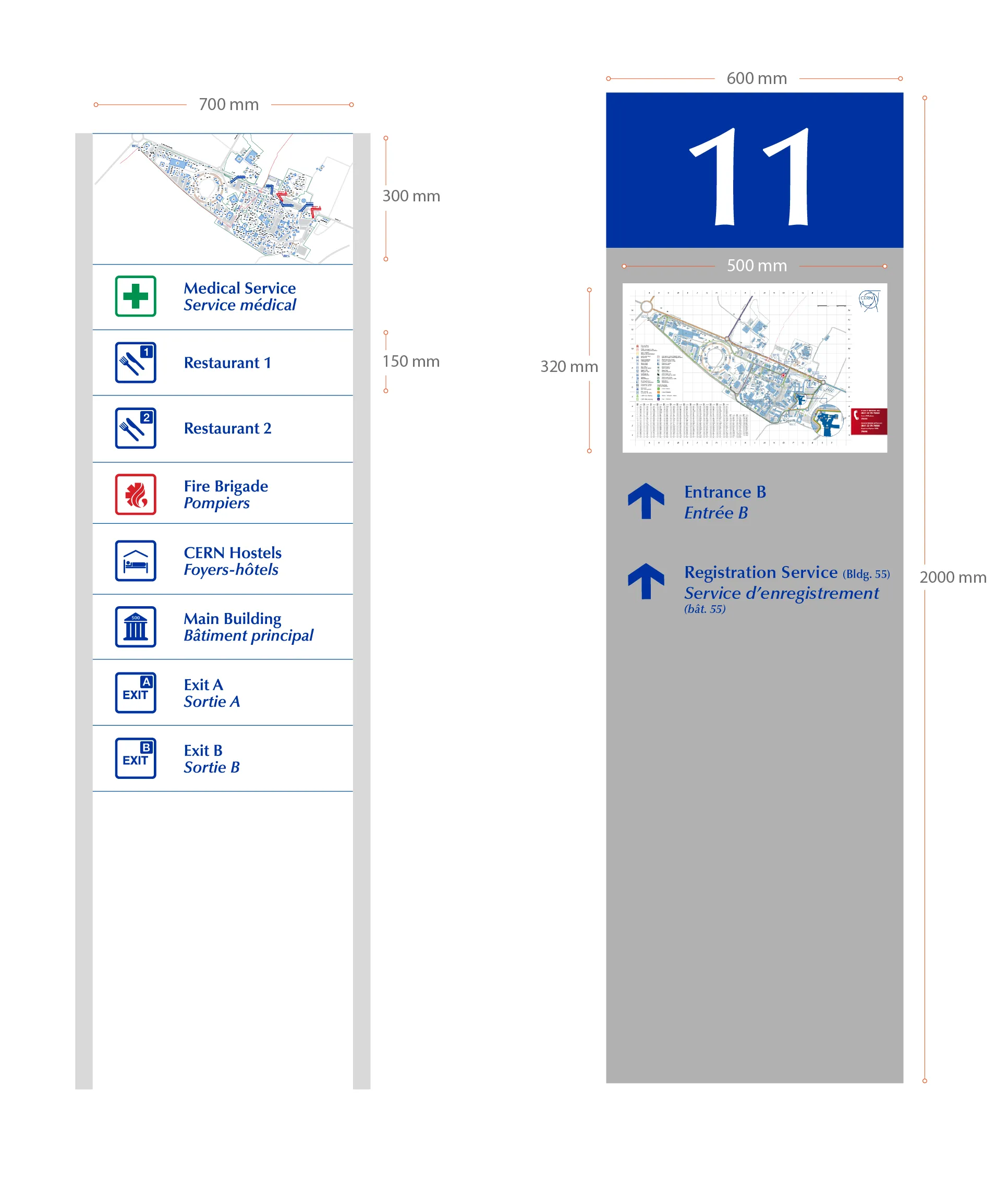 Directional signs